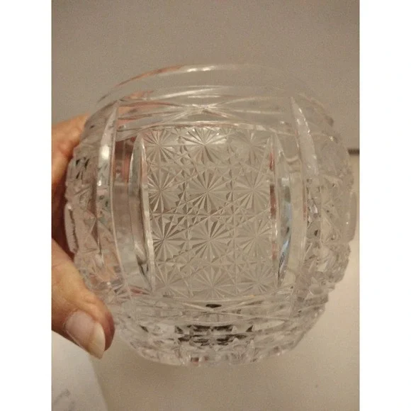 Vintage Julia Crystal Poland Lead Crystal Pear Preserve Candy Jar 8" - Picture 4 of 7